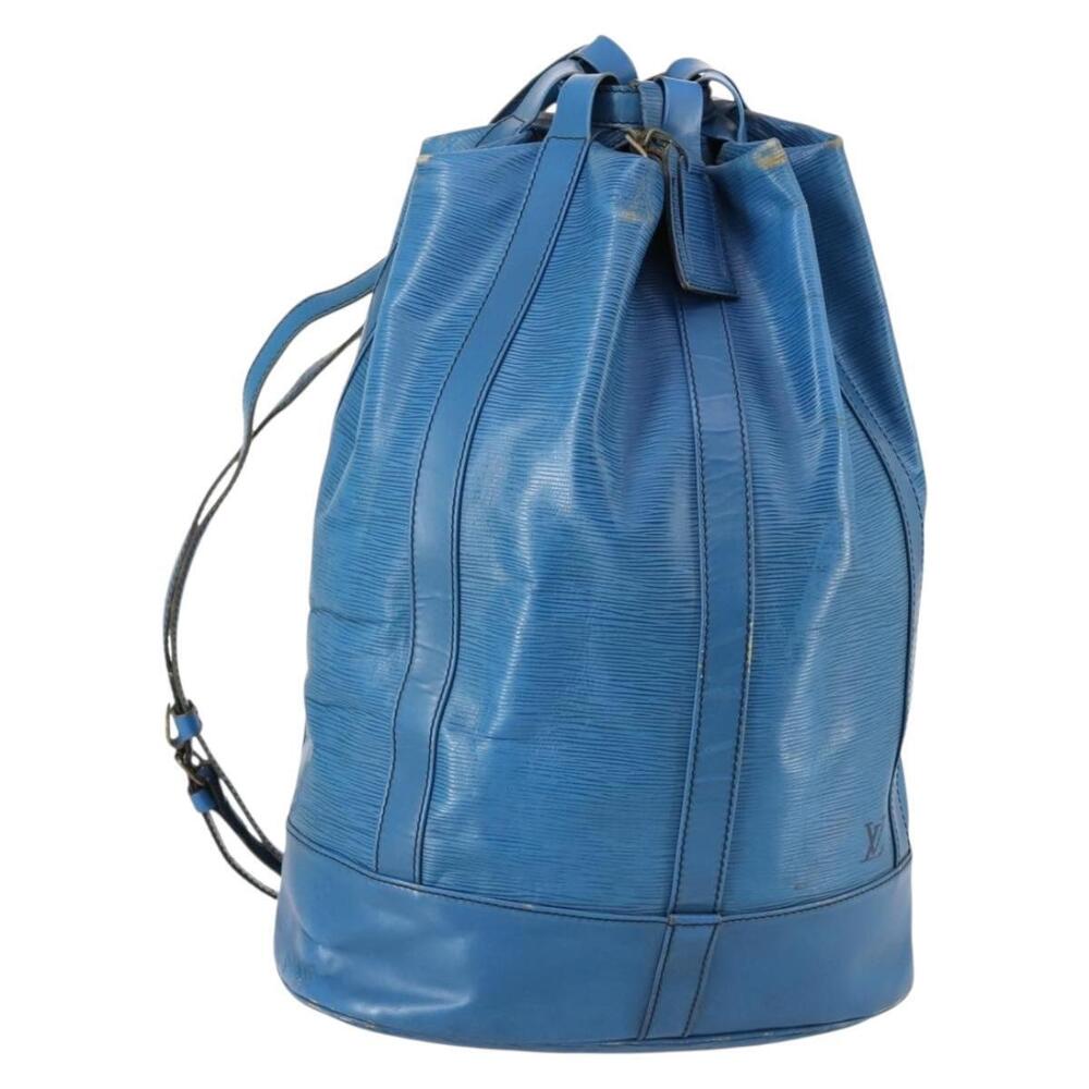 LOUIS VUITTON Epi Randonnee GM Shoulder Bag Blue M43085 LV Auth 151856